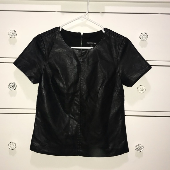 Express Leather Shirt Like New - Picture 2 of 7